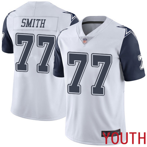 Youth Dallas Cowboys Limited White Tyron Smith 77 Rush Vapor Untouchable NFL Jersey